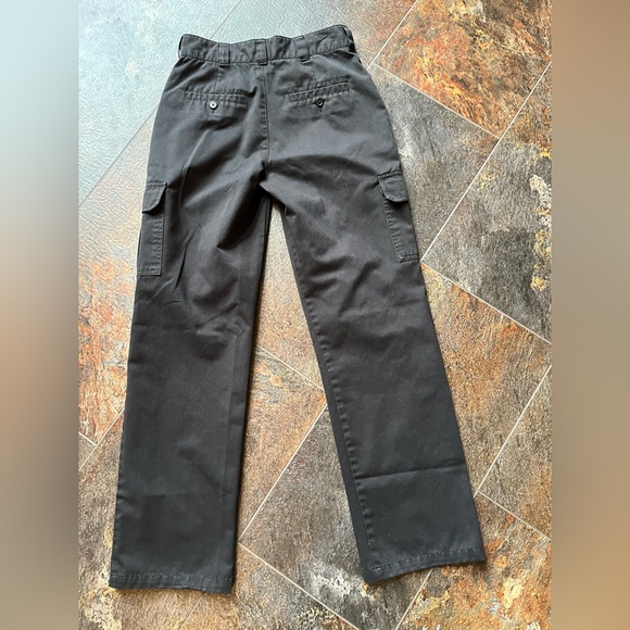 Women’s Garage black cargo trouser skater grunge goth uniform pants. Size 1 - Picture 6 of 16